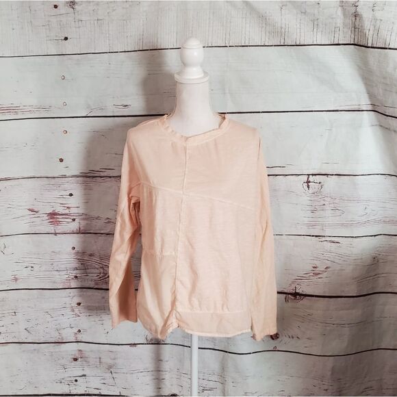 Sundance Asymmetrical Stitch Long Sleeve Top Small - Picture 1 of 5